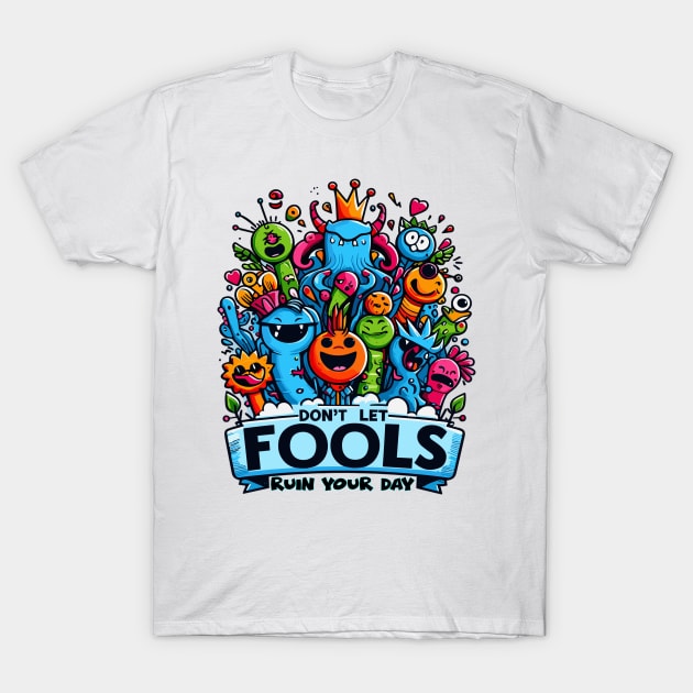 Cheerful Monsters Positive Vibes Tee T-Shirt by WEARWORLD